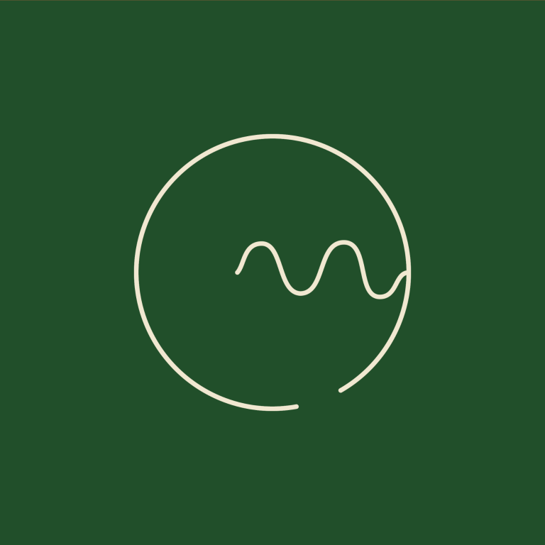 Icon Handlungsraum Icon: stellt Welle und Bewegung in offenem Kreis dar. Icon für den Handlungsraum im systemischen Coaching
